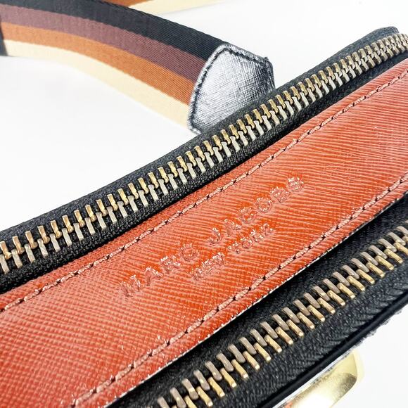 Marc Jacobs Snapshot Ombré Stripe Strap Color Block Leather Camera Bag - Picture 7 of 14